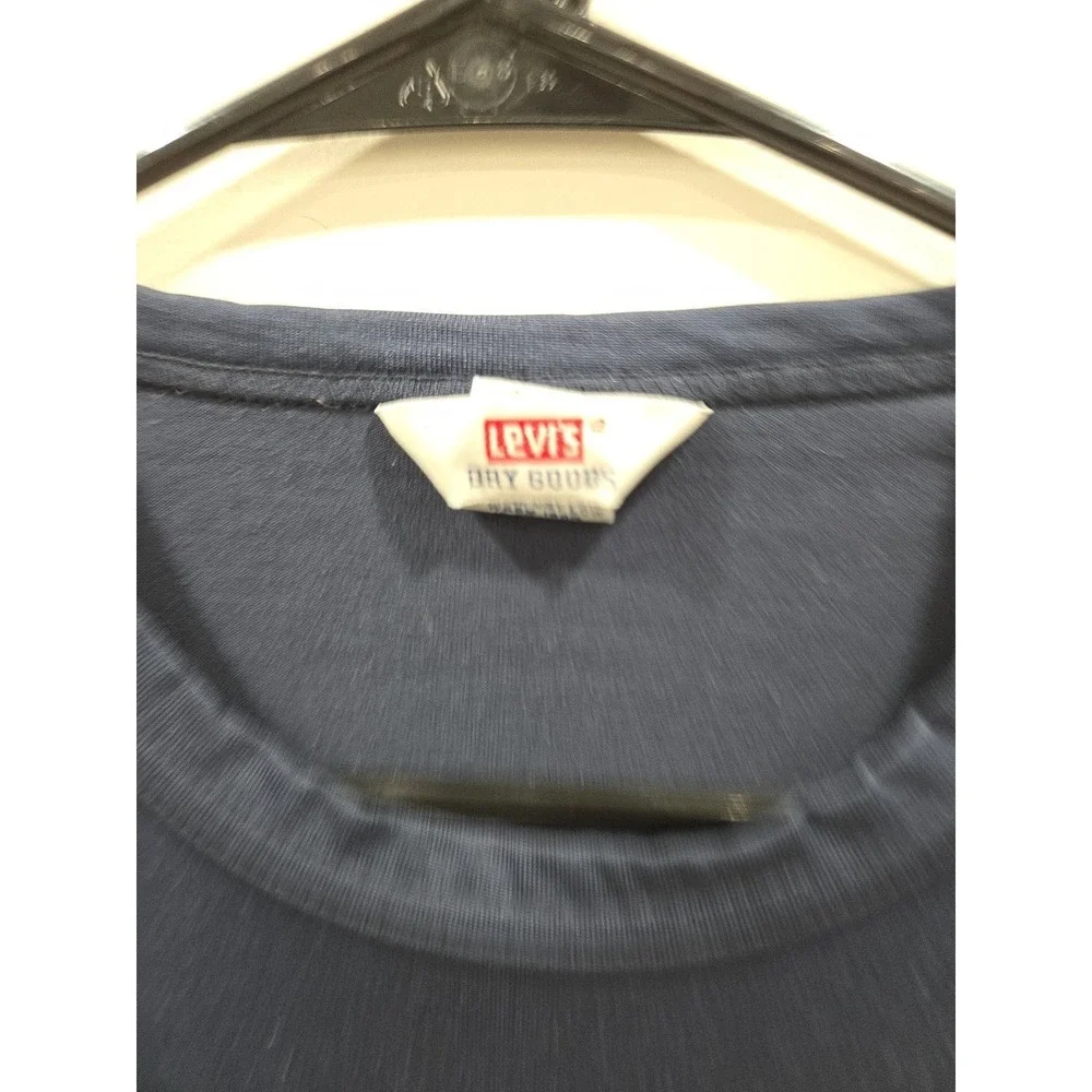 Levi's Dry Goods Long Sleeve Jersey T-Shirt Top sz Large 53  Blue USA pre-LVC